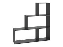Prateleira de escada preto 116.8x29x123.2