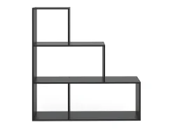 Prateleira de escada preto 116.8x29x123.2
