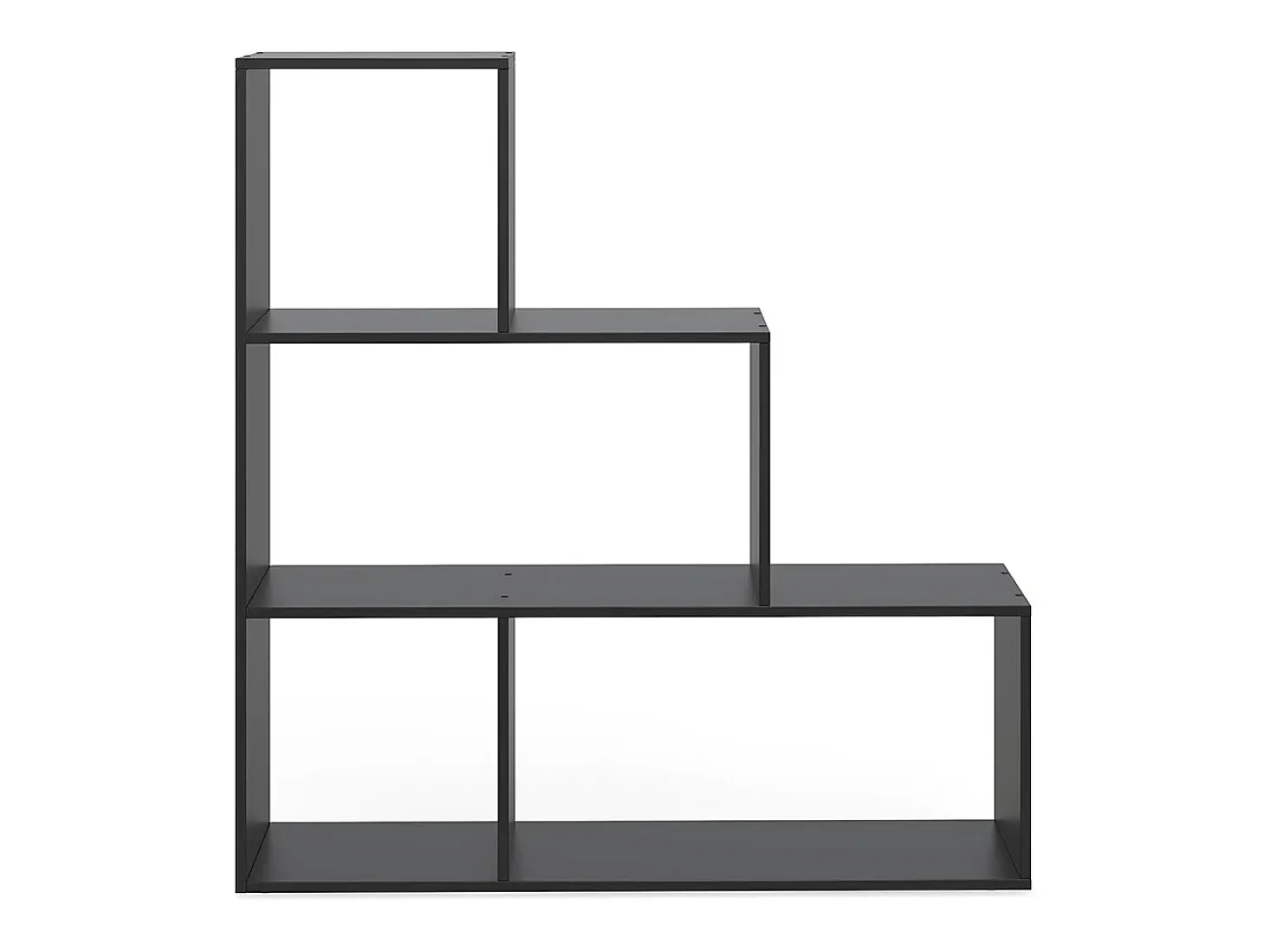 Prateleira de escada preto 116.8x29x123.2