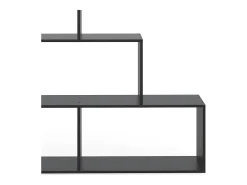 Prateleira de escada preto 116.8x29x123.2