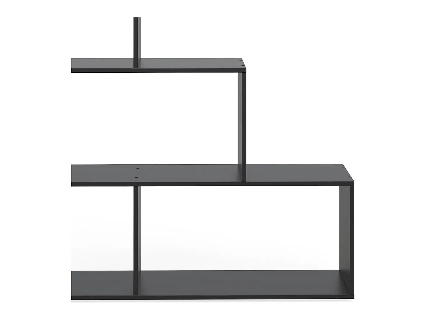 Prateleira de escada preto 116.8x29x123.2