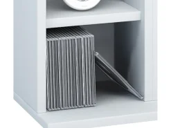 Prateleira de mídia de CD / DVD Milano Branco A. 92 x L. 42 x P. 20 cm