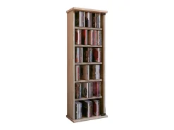 Prateleira de mídia de CD / DVD Vetro Sonoma Oak A. 92 x L. 31 x P. 18 cm
