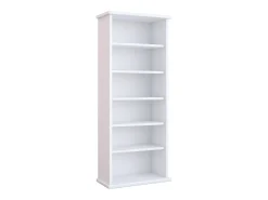 Prateleira de mídia de CD / DVD Vetro Branco A. 92 x L. 31 x P. 18 cm