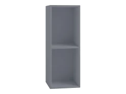 Prateleira de mídia de CD / DVD Platto Cinza A. 72 x L. 34 x P. 30 cm