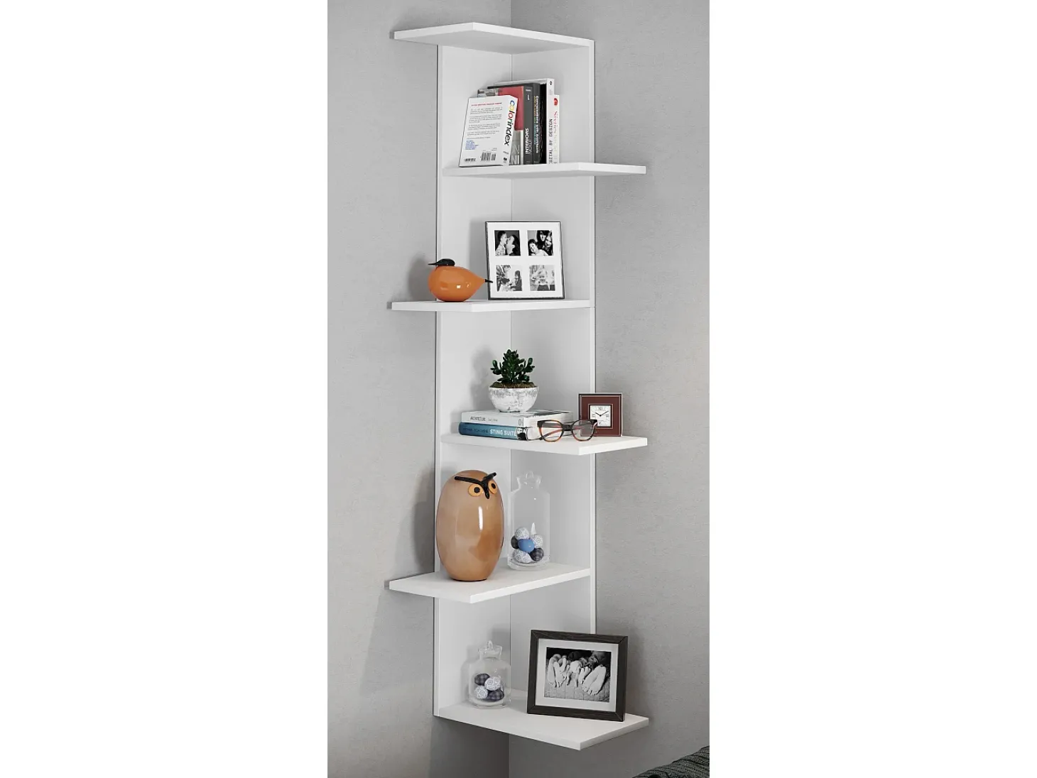 Prateleira de parede Balos Branco A. 140 x L. 37 x P. 37 cm
