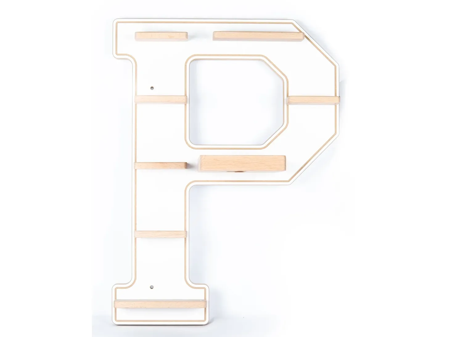Prateleira de parede BOARTI Buchstabe Branco A. 54 x L. 40 x P. 19 cm