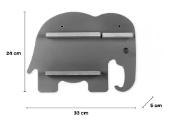 Prateleira de parede BOARTI Regal Cinza A. 24 x L. 33 x P. 5 cm