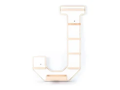 Prateleira de parede BOARTI Buchstabe Branco A. 54 x L. 37 x P. 19 cm