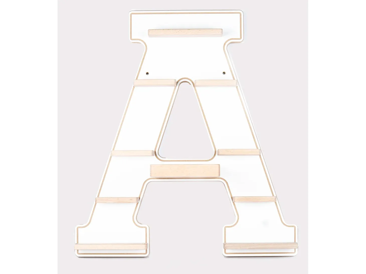 Prateleira de parede BOARTI Buchstabe Branco A. 54 x L. 49 x P. 19 cm