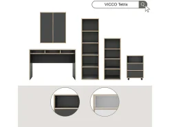 Prateleira de parede branco 63x40x75 tetrix