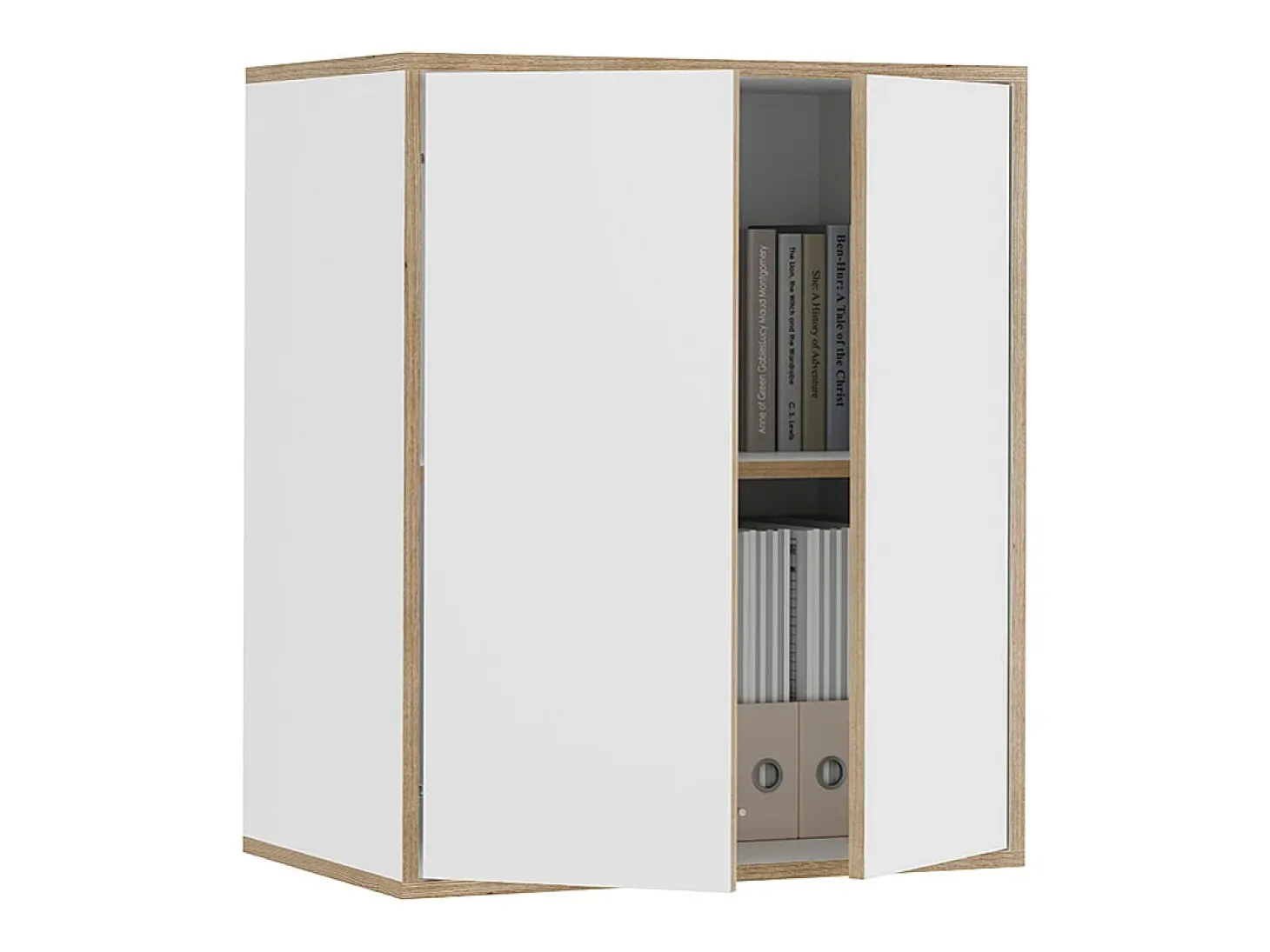Prateleira de parede branco 63x40x75 tetrix