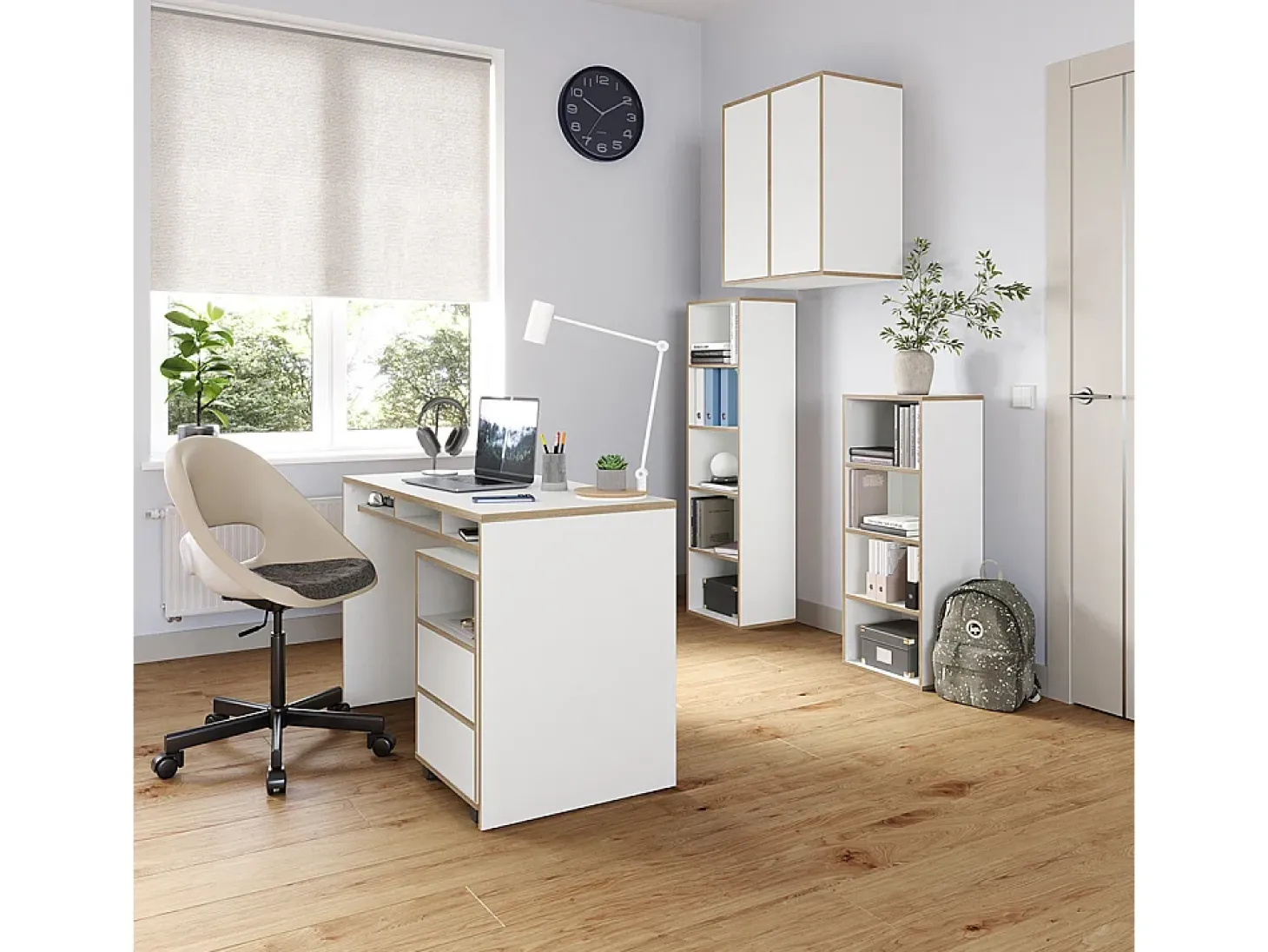 Prateleira de parede branco 63x40x75 tetrix
