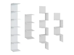 Prateleira de parede branco 30x28x190 paolo