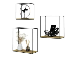 Prateleira de parede carvalho goldkraft 32x12x32 hilde
