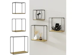 Prateleira de parede carvalho goldkraft 32x12x32 hilde