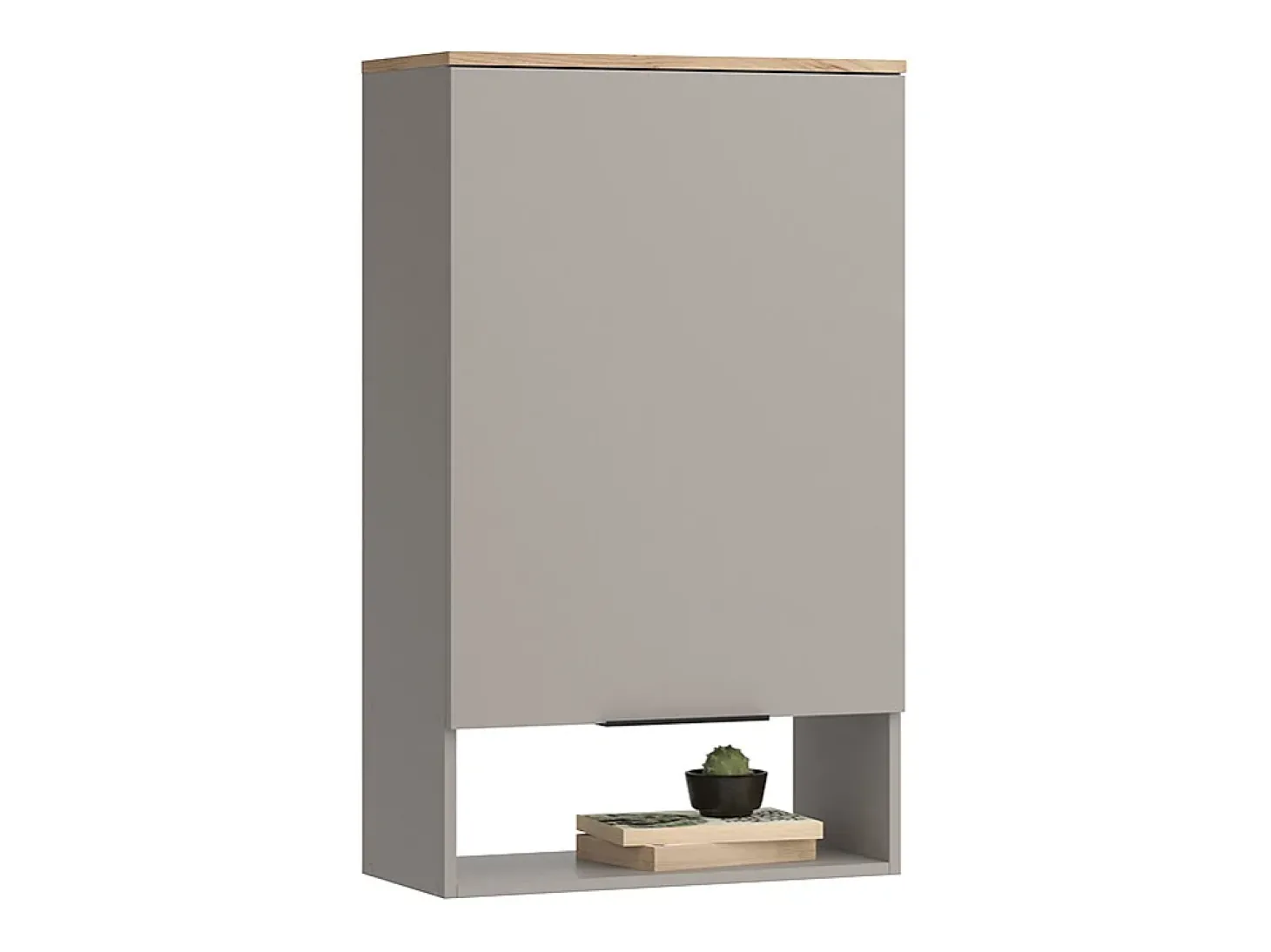Prateleira de parede cinzento-bege 60x30x100 wido