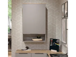 Prateleira de parede cinzento-bege 60x30x100 wido