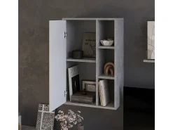 Prateleira de parede concreto/branco 50.1x28.3x78.4 berno