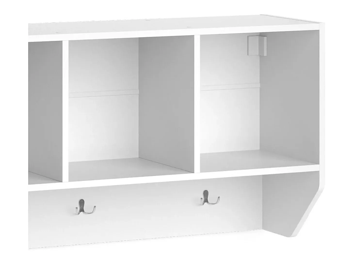 Prateleira de parede para o quarto das crianças branco 107.2x31x56 luigi