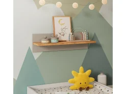 Prateleira de parede para quarto infantil caxemira/artesanal 70x20x20 malia