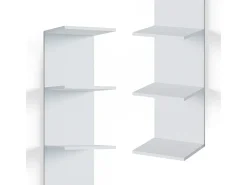 Prateleira de parede para o quarto das crianças branco 30x28x190 paolo