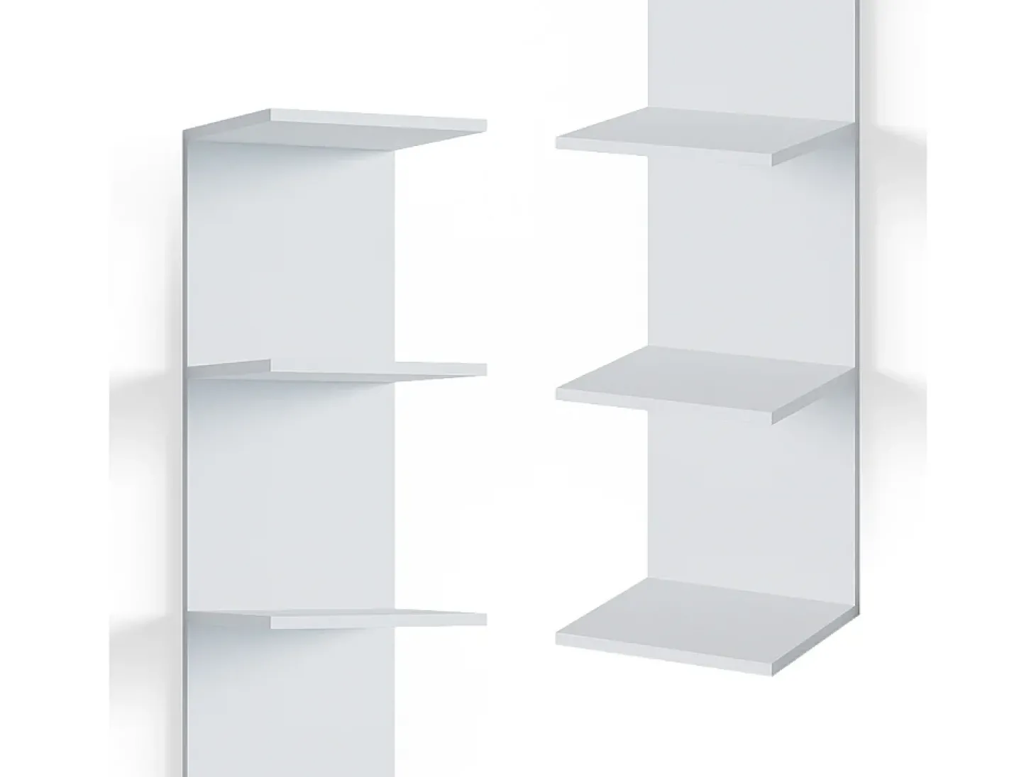 Prateleira de parede para o quarto das crianças branco 30x28x190 paolo