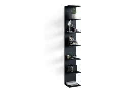 Prateleira de parede preto 30x28x190 paolo