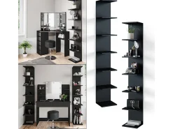 Prateleira de parede preto 30x28x190 paolo