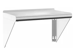 Prateleira de parede 50x30x31 cm aço inoxidável prateado PT344493