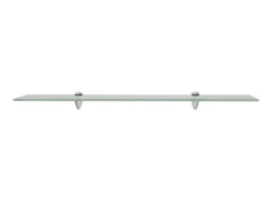 Prateleira flutuante vidro 80x20 cm 8 mm PT774839