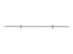Prateleira flutuante vidro 100x20 cm 8 mm PT698421