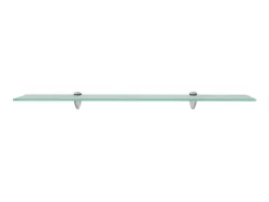 Prateleira flutuante vidro 80x10 cm 8 mm PT380751