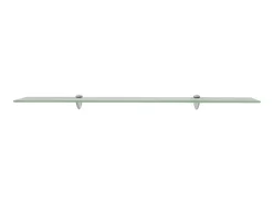 Prateleira flutuante vidro 100x10 cm 8 mm PT836939