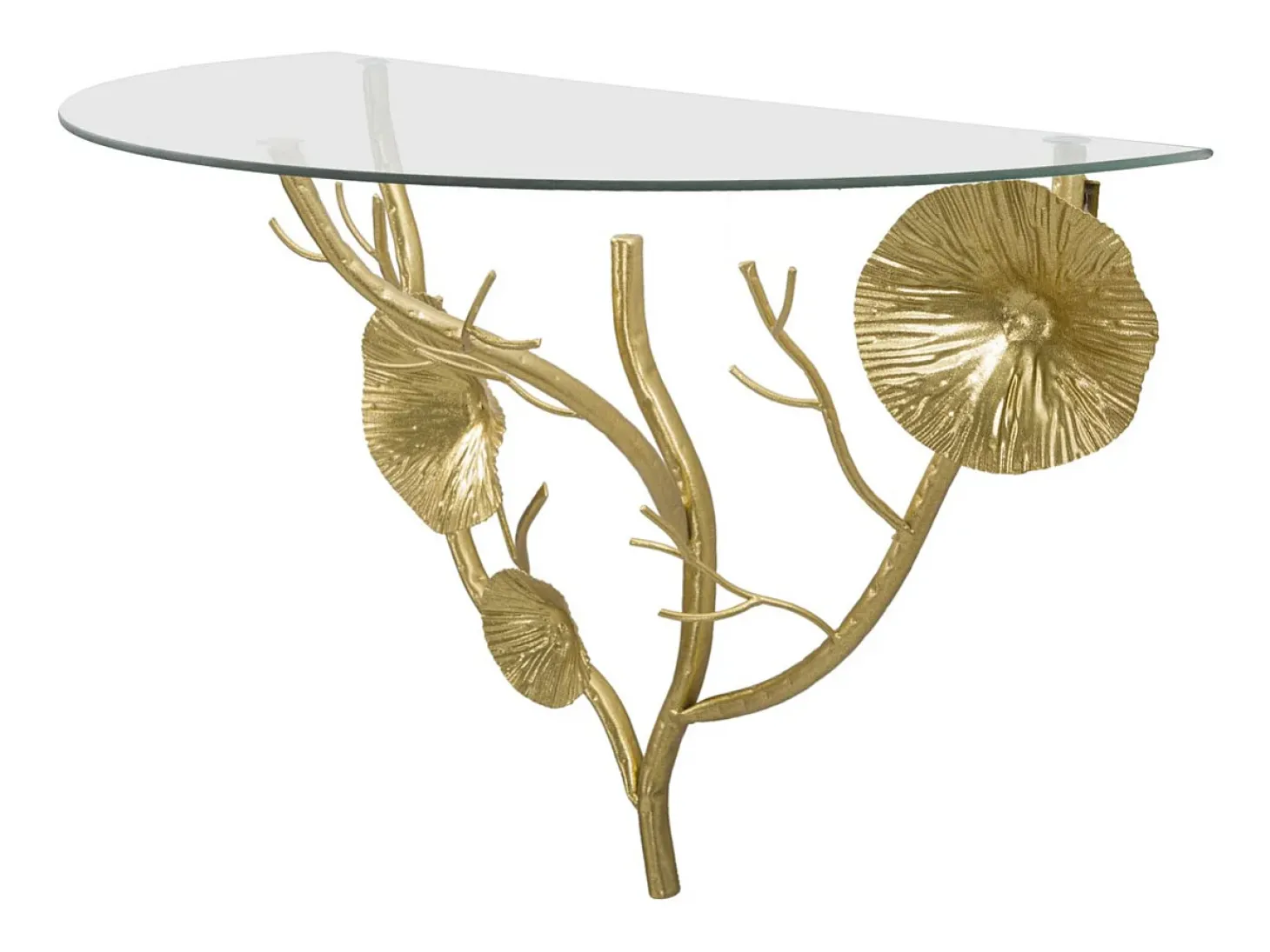 Prateleira Folha 58, Ouro, 60x30x40 cm, Kendra Home