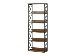 Prateleira Industrial de 5 Andares, Estante de Livros Etagere com 177,5 cm de Altura e Prateleiras Abertas