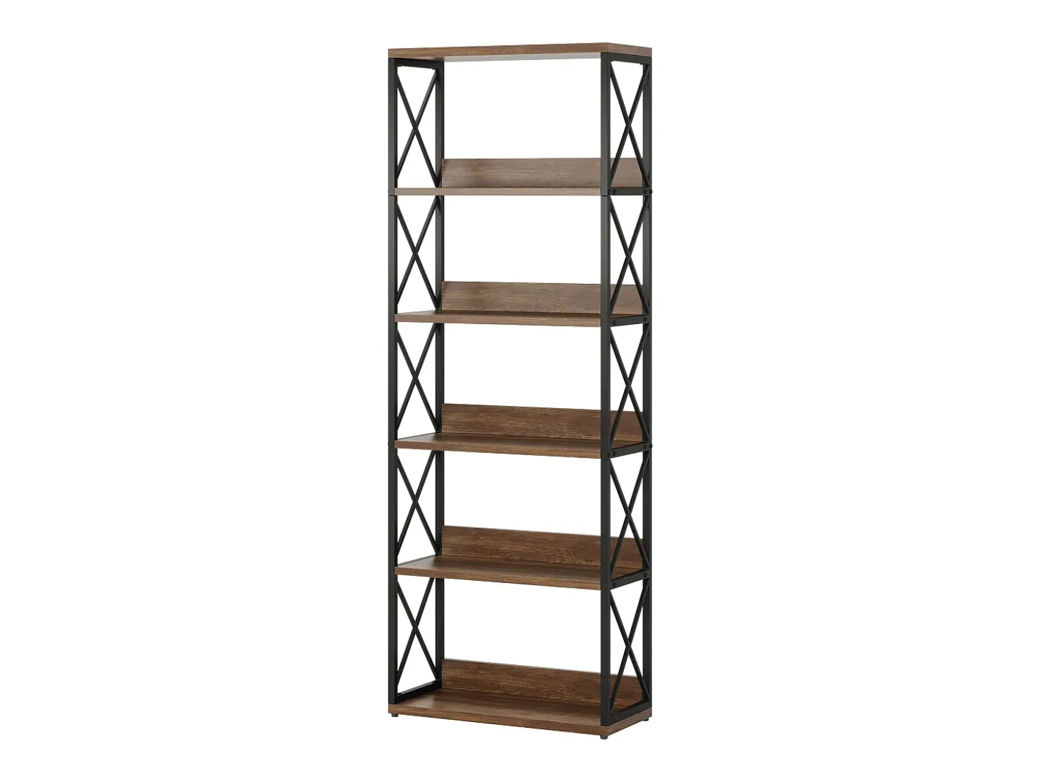 Prateleira Industrial de 5 Andares, Estante de Livros Etagere com 177,5 cm de Altura e Prateleiras Abertas