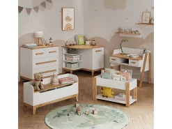 Prateleira infantil branco/artesanal 35.2x30x159.5 malia