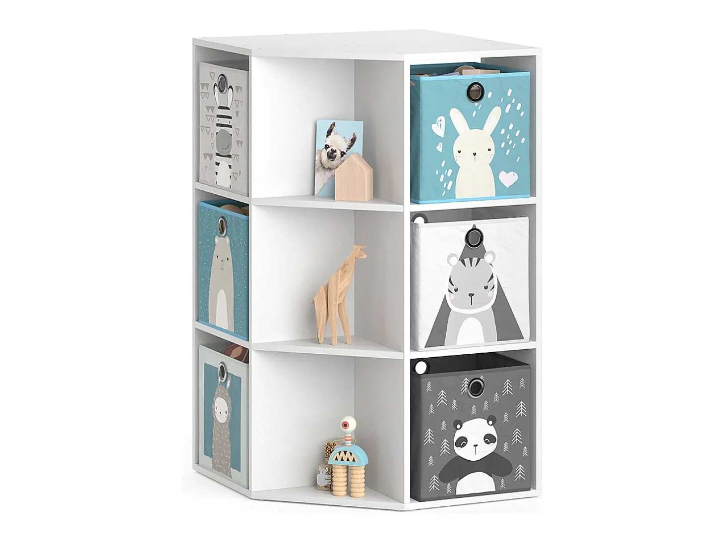 Prateleira infantil branco 64x64x107.8 luigi