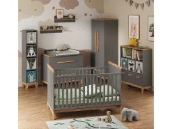 Prateleira infantil cinza/artesanal 98.4x32.6x113.4 malia
