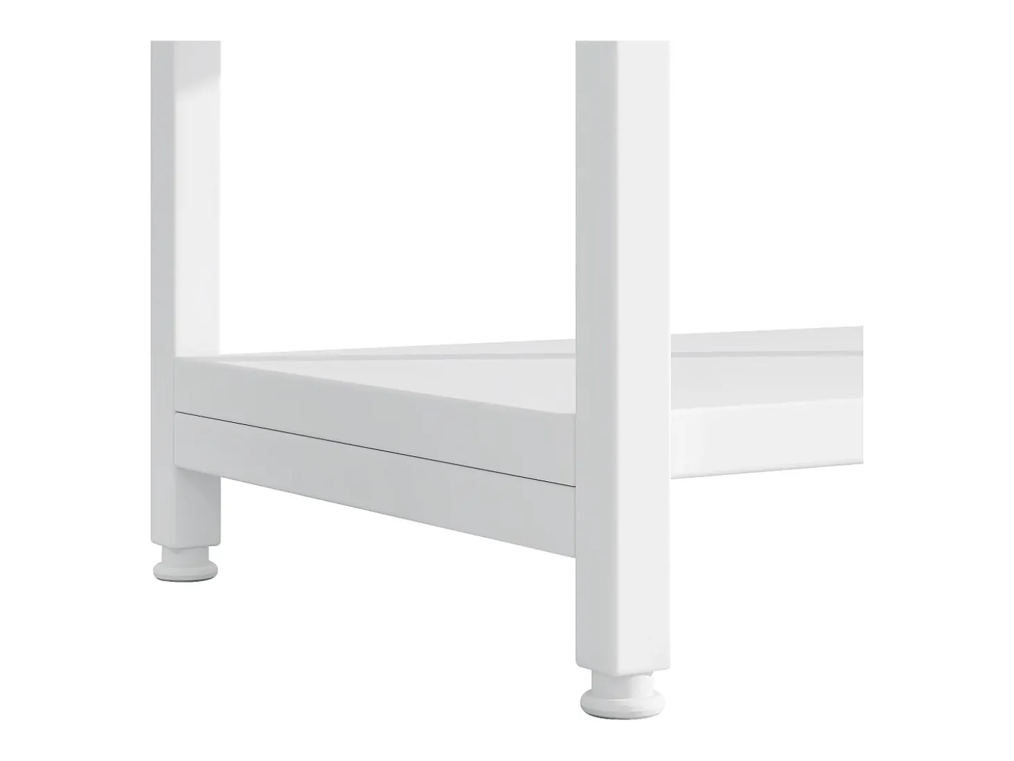 Prateleira moderna 160x30x180 cm - Prateleiras de vários níveis - Tubos de aço + MDF - Design retangular e curvo - Branco