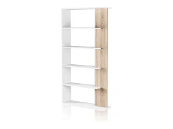 Prateleira Opal Blanco Artik (Blanco Mate) - Roble Canadian