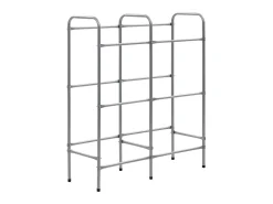 Prateleira para 6 caixas 96x33x116 cm aço prateado PT119579