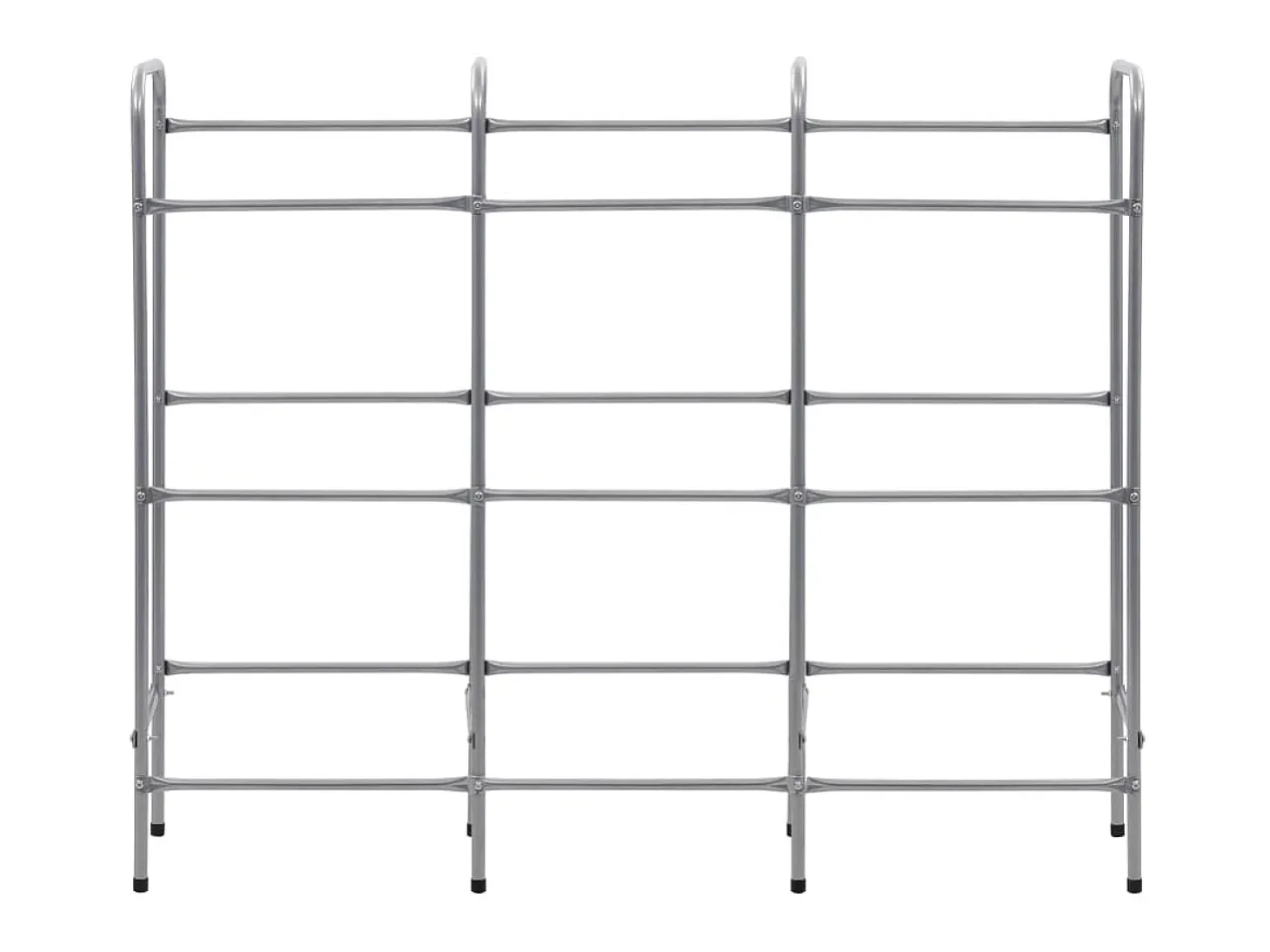 Prateleira para 9 caixas 145x33x116 cm aço prateado PT388983
