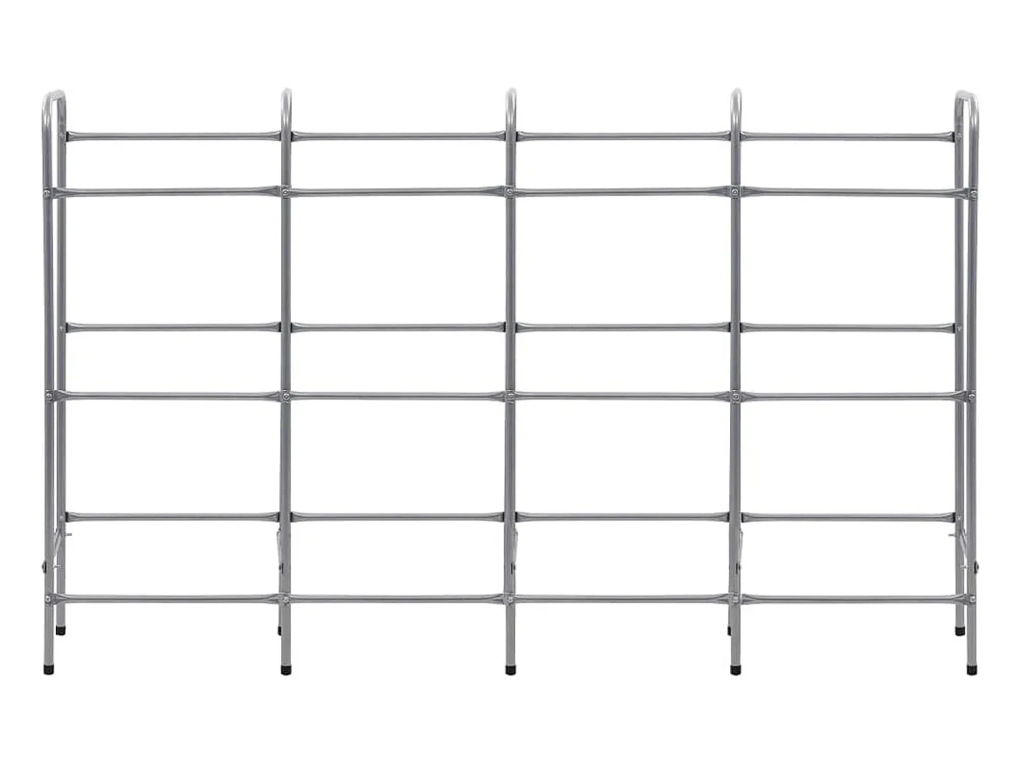 Prateleira para 12 caixas 190x33x116 cm aço prateado PT833024
