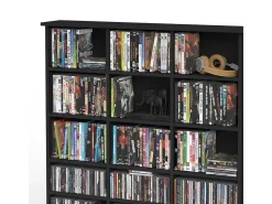 Prateleira para CD preto 105.4x19x136 jukebox