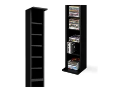 Prateleira para CD preto 21x20x183.6