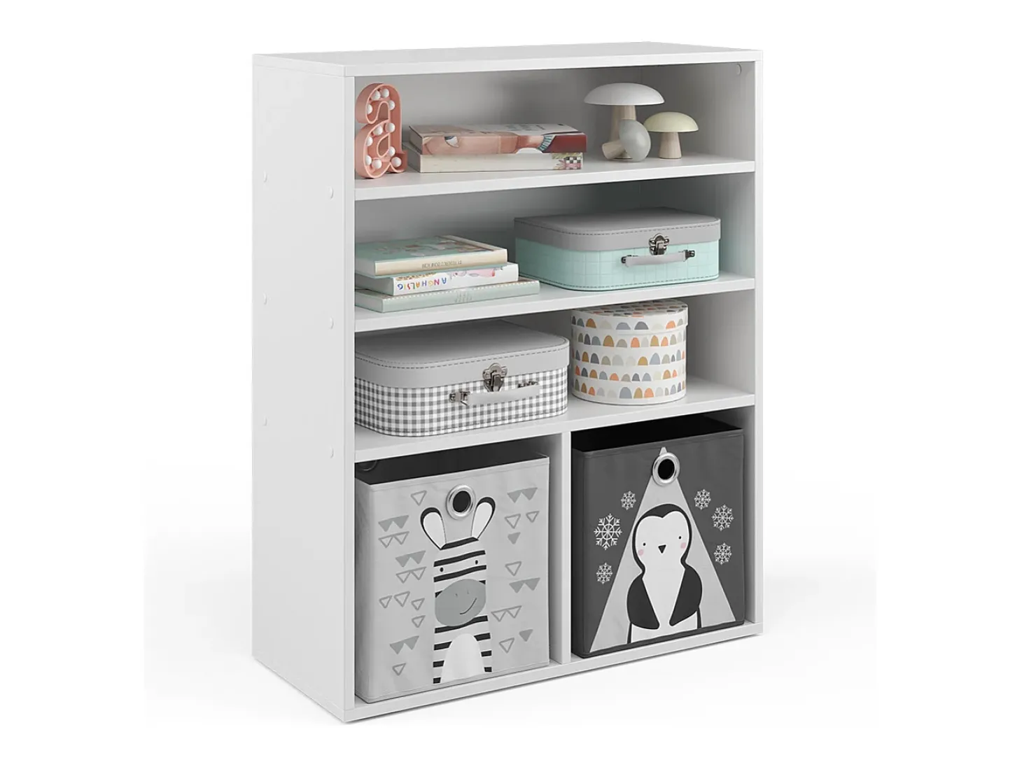 Prateleira para crianças branco 72x30.6x90.2 luigi