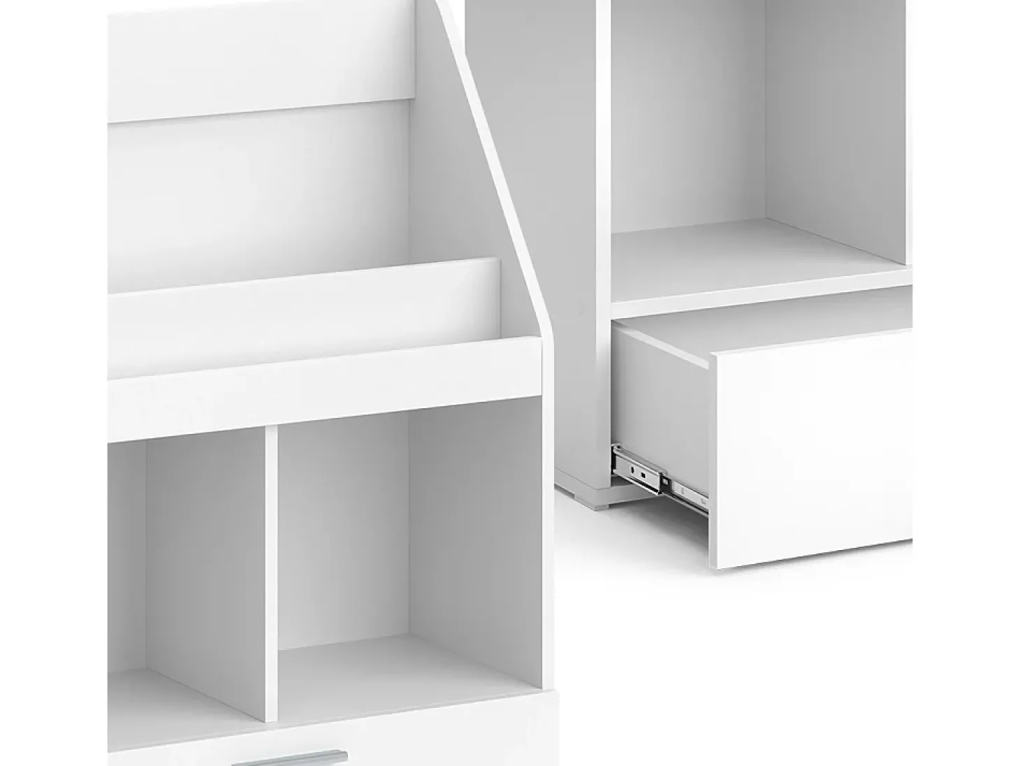 Prateleira para crianças branco 72x31.2x96.2 luigi
