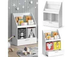 Prateleira para crianças branco 72x31.2x96.2 luigi